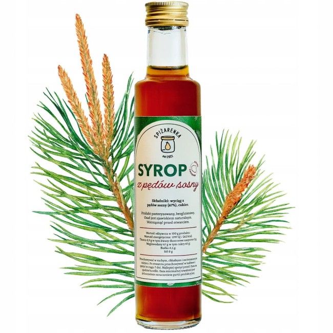 Przejdź do produktu Syrop z pędów sosny 250ml 