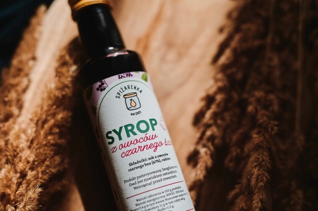 Przejdź do produktu Syrop z OWOCÓW czarnego bzu 250ml 