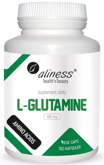 Przejdź do produktu L-GLUTAMINE 500mg Aliness
