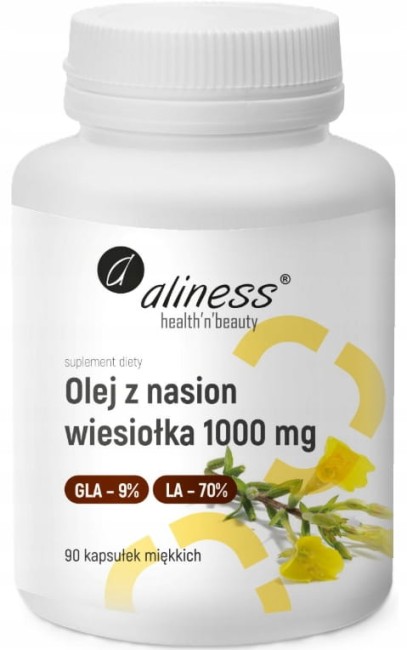 Przejdź do produktu Olej z Nasion Wiesiołka 1000mg Aliness