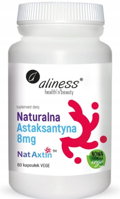 Przejdź do produktu Naturalna Astaksantyna 8mg Aliness