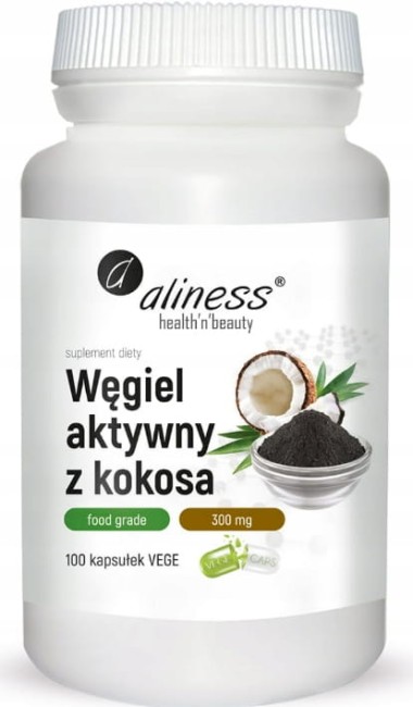 Przejdź do produktu Węgiel Aktywny 300mg Aliness