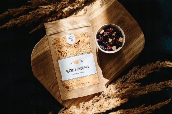 Przejdź do produktu HERBATA OWOCOWA Wiśnie w rumie 25g