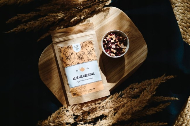 Przejdź do produktu HERBATA OWOCOWA Poziomkowo-Waniliowa 25g