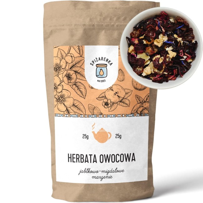 Przejdź do produktu HERBATA OWOCOWA Jabłkowo-migdałowe marzenie 25g