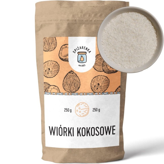 Przejdź do produktu Wiórki kokosowe 250g