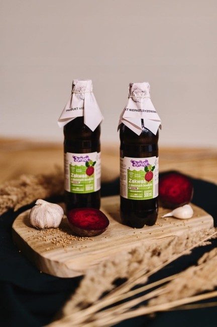 Przejdź do produktu Zakwas / sok z kiszonych buraków JUNIOR 500ml