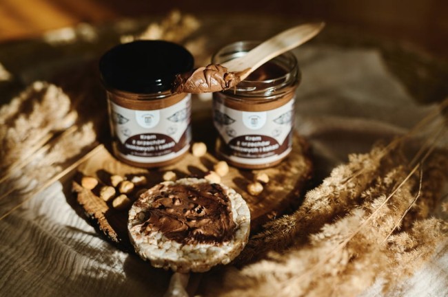Przejdź do produktu Krem z orzechów laskowych i kakao 300g