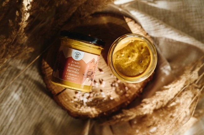 Przejdź do produktu Krem o smaku SŁONEGO KARMELU 300g