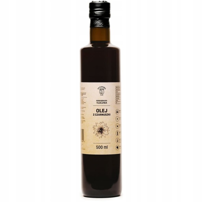 Przejdź do produktu Olej z CZARNUSZKI zimnotłoczony 500ml