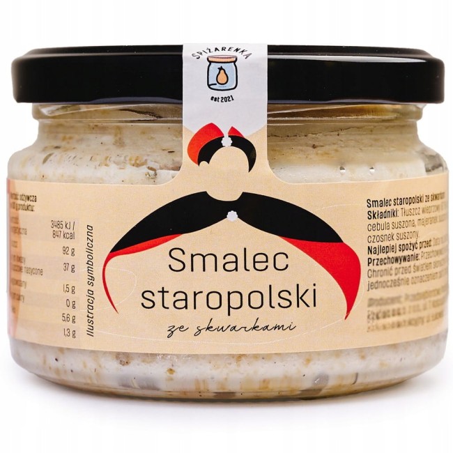 Przejdź do produktu Smalec staropolski ze skwarkami 200g Spiżarenka