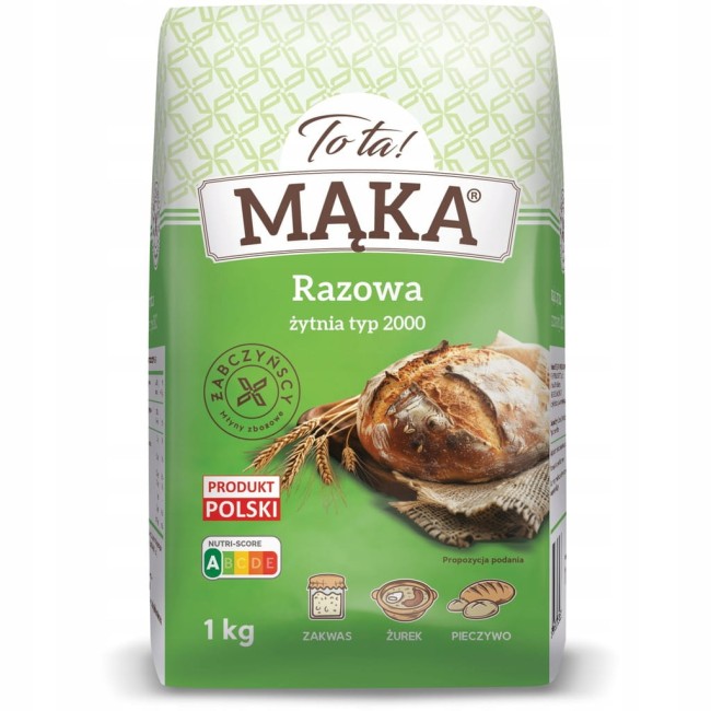 Przejdź do produktu Mąka żytnia razowa TYP 2000 1 KG