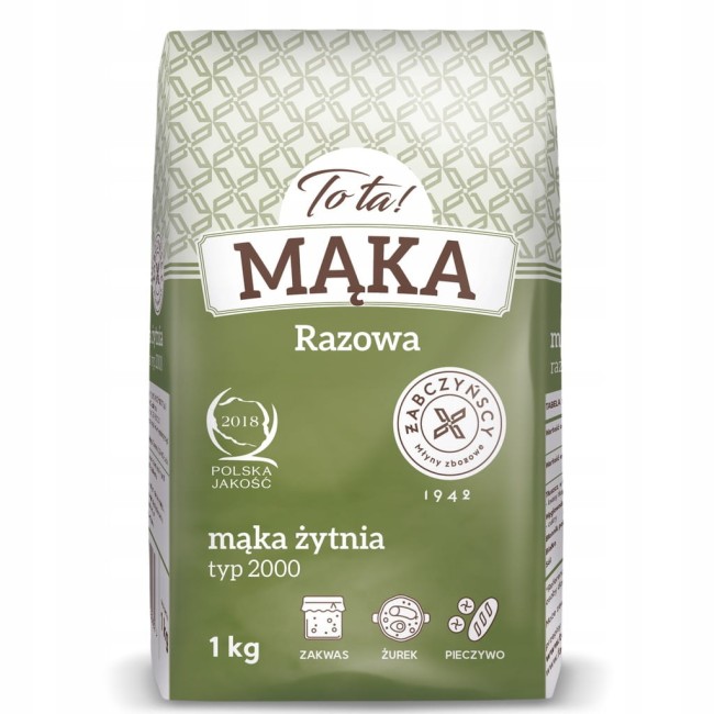 Przejdź do produktu Mąka żytnia razowa TYP 2000 1 KG