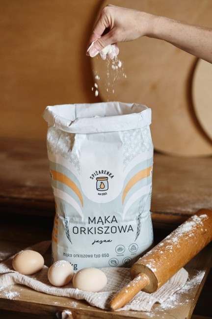 Przejdź do produktu Mąka orkiszowa 5 KG jasna typ 650 Spiżarenka