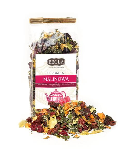 Przejdź do produktu Herbatka malinowa 40g BECLA