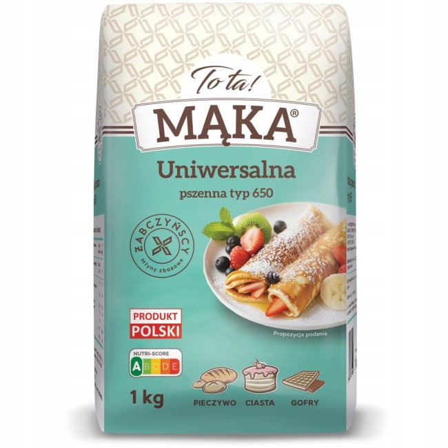 Przejdź do produktu Mąka TYP 650 1kg uniwersalna ToTa!