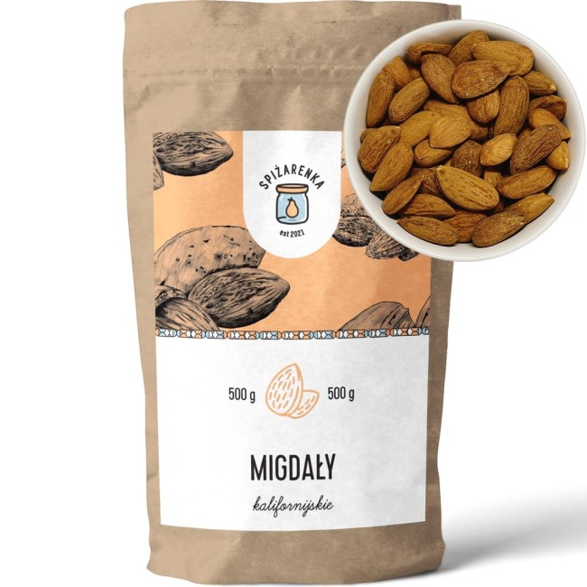 Przejdź do produktu Migdały kalifornijskie 500g