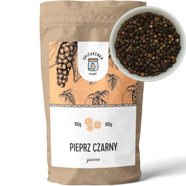 Przejdź do produktu Pieprz czarny ziarno 100g