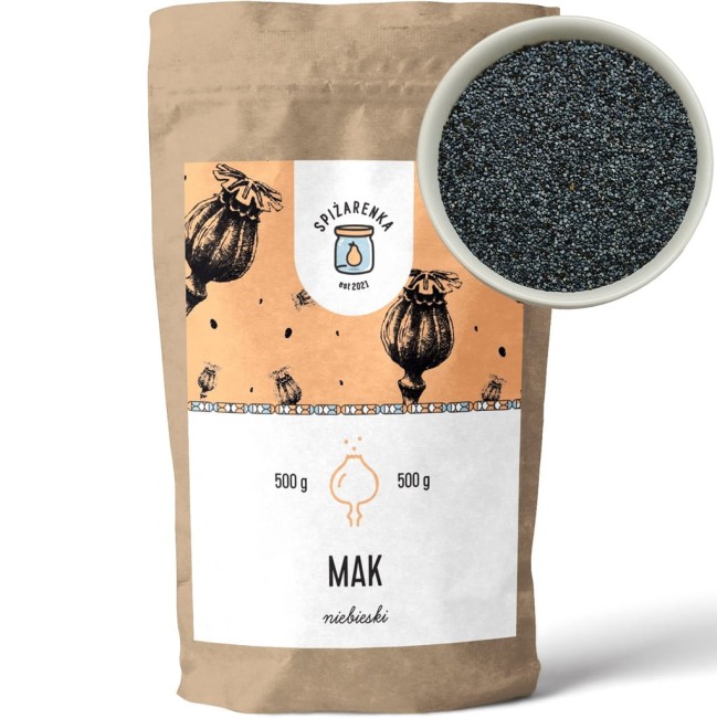 Przejdź do produktu Mak ziarno - niebieski 500g