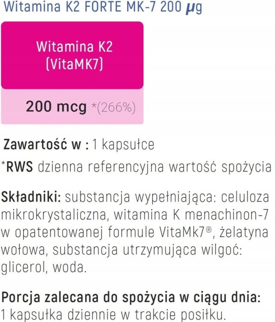 Przejdź do produktu Witamina K2 MonoForte Aliness