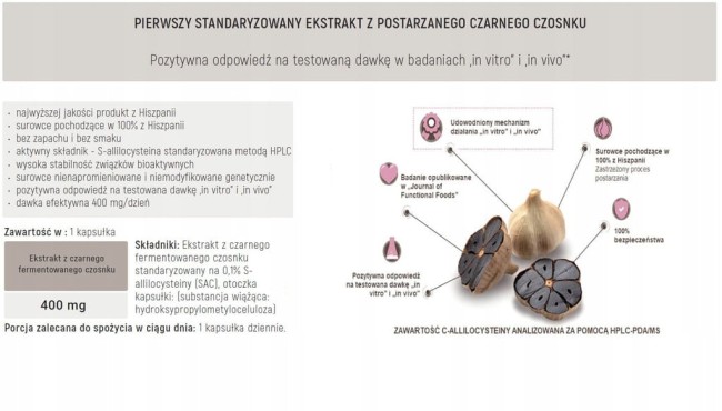 Przejdź do produktu Czarny czosnek Aliness