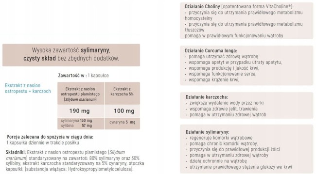 Przejdź do produktu Wyciąg z ostropest 190mg Aliness