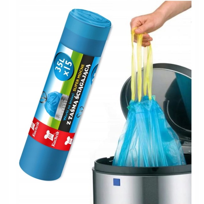 Przejdź do produktu Worki niebieskie 35Lx15szt.