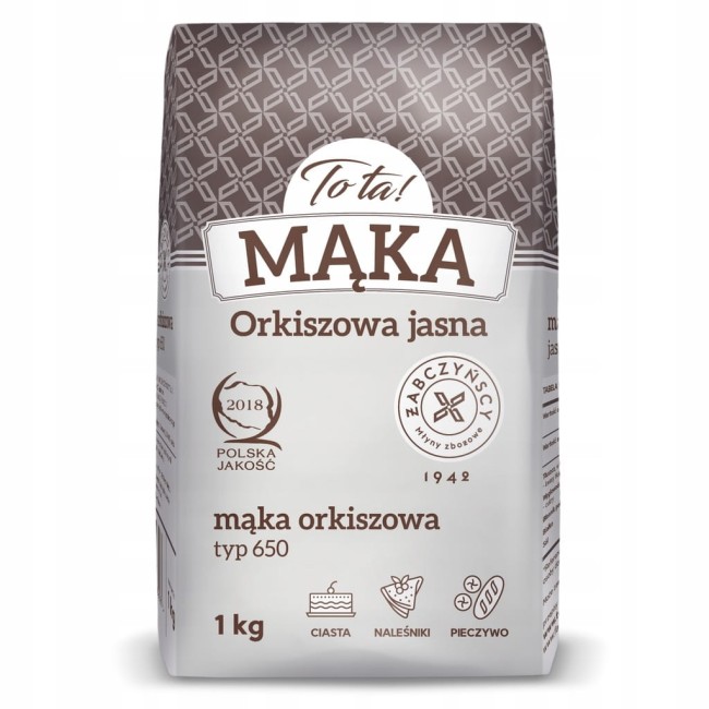 Przejdź do produktu Mąka orkiszowa jasna TYP 650 1KG