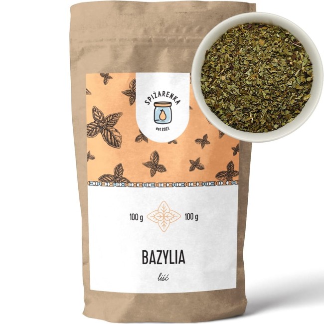 Przejdź do produktu Bazylia liść 100g