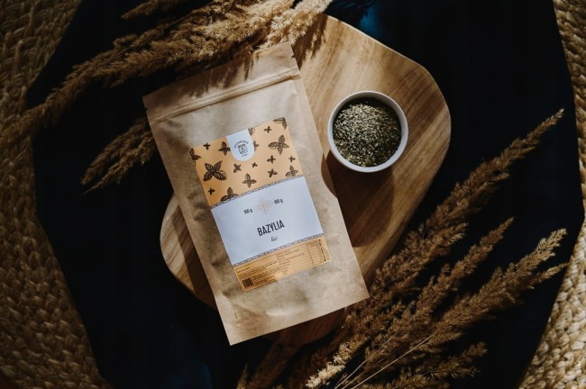 Przejdź do produktu Bazylia liść 100g