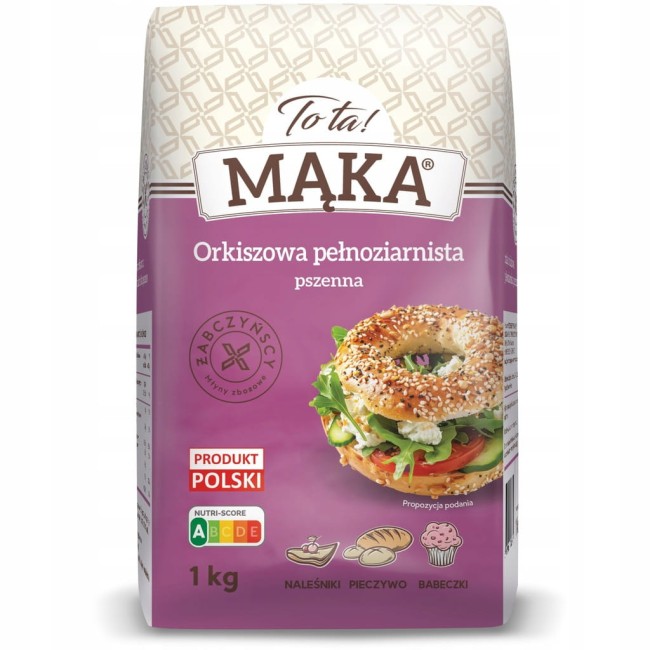 Przejdź do produktu Mąka orkiszowa pełnoziarnista TYP 2000 1KG