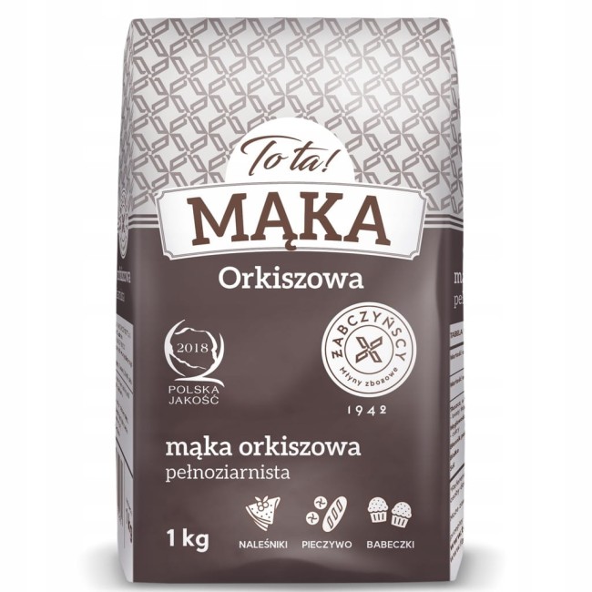 Przejdź do produktu Mąka orkiszowa pełnoziarnista TYP 2000 1KG