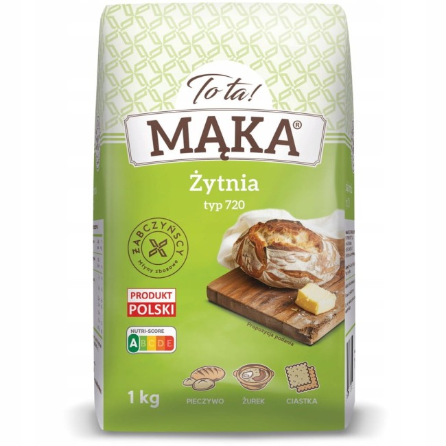 Przejdź do produktu Mąka żytnia TYP 720 1 kg