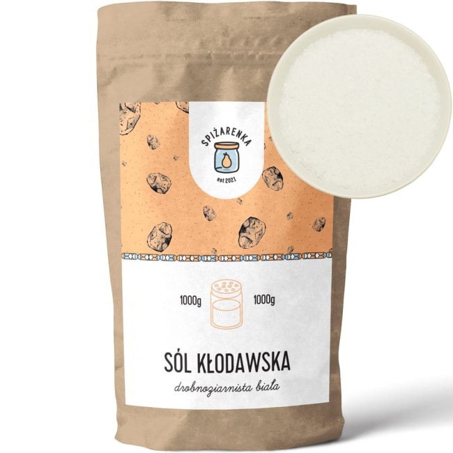 Przejdź do produktu Sól kłodawska biała drobna 1000g
