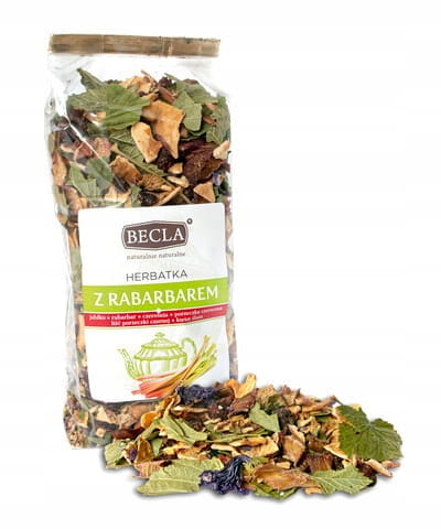 Przejdź do produktu Herbatka z rabarbarem 40g - BECLA 