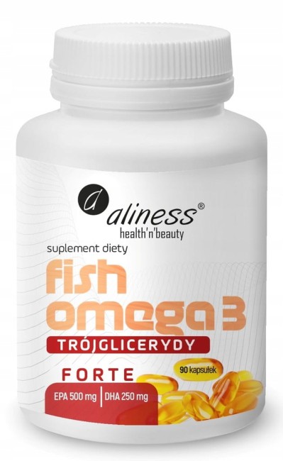 Przejdź do produktu Fish Omega 3 Trójglicerydy 90 TAB Aliness