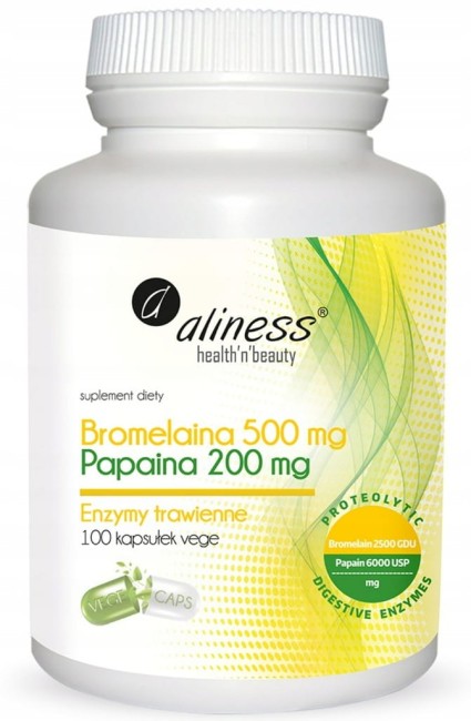 Przejdź do produktu BROMELAINA 500mg Aliness