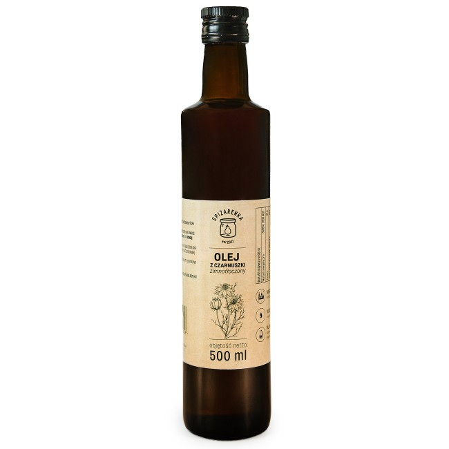 Przejdź do produktu Olej z CZARNUSZKI zimnotłoczony 500ml