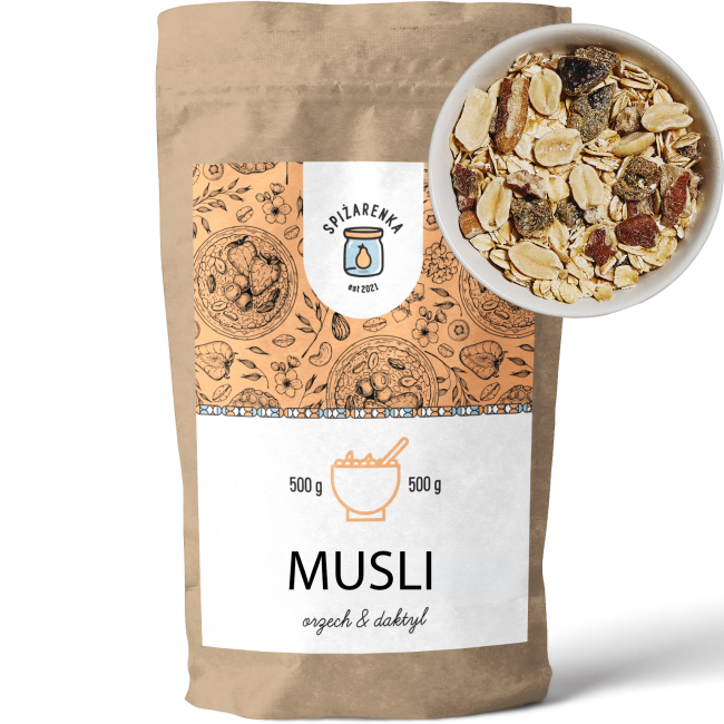 Przejdź do produktu Musli orzechowo daktylowe 500g