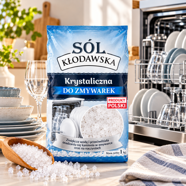 Przejdź do produktu Sól do zmywarek kłodawska 1kg