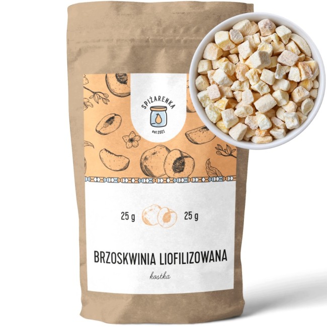 Przejdź do produktu BRZOSKWINIA liofilizowana 25g 