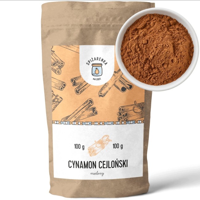 Przejdź do produktu CYNAMON mielony CEJLOŃSKI 100g